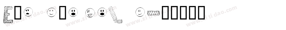 English chalk字体转换